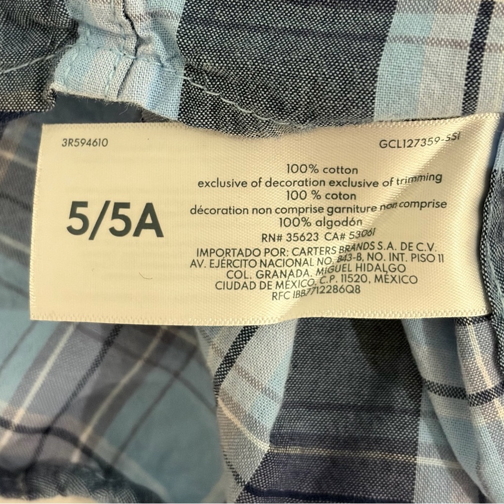 OshKosh Plaid Button Down Shirt - Picture 6 of 6
